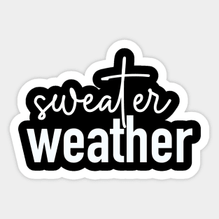 Sweater Weather Sticker